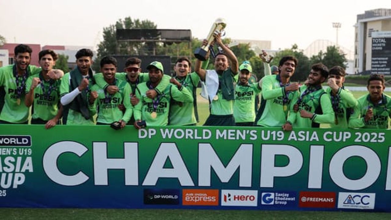 যুব এশিয়া কাপের ফাইনালে ভারতকে উড়িয়ে চ্যাম্পিয়ন পাকিস্তান