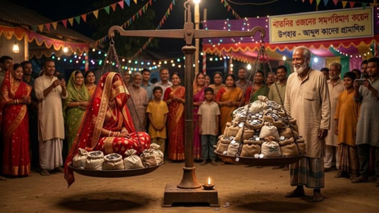 নাতনির ওজনের সমপরিমাণ কয়েন উপহার দিলেন বগুড়ার আব্দুল কাদের প্রামাণিক