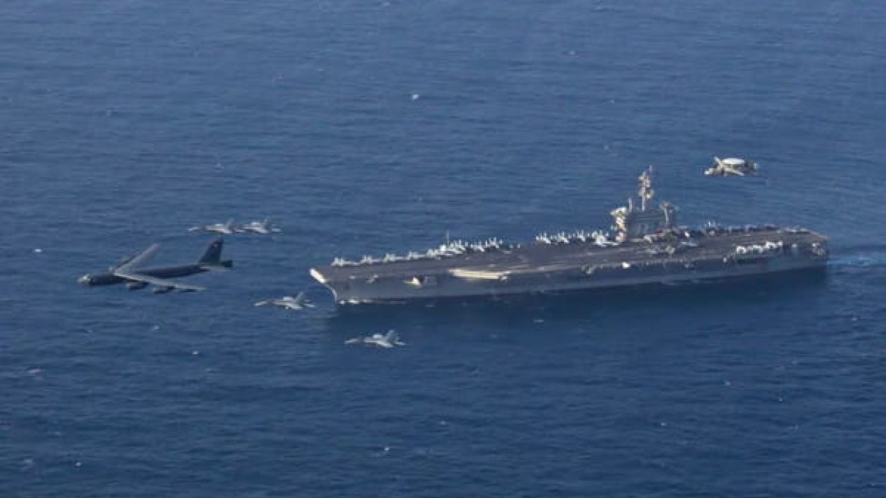  ইরান অবরোধে দুটি বিমানবাহী রণতরিসহ ২৬ যুদ্ধজাহাজ মোতায়েন যুক্তরাষ্ট্রের