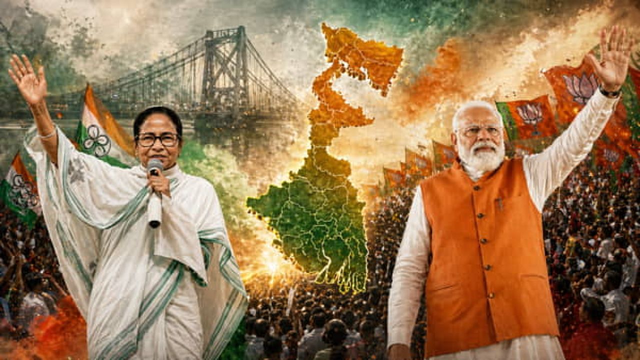 পশ্চিমবঙ্গে বিজেপির দুর্গ গড়ার ইঙ্গিত বুথফেরত জরিপে, তৃণমূলকে টপকানোর আভাস