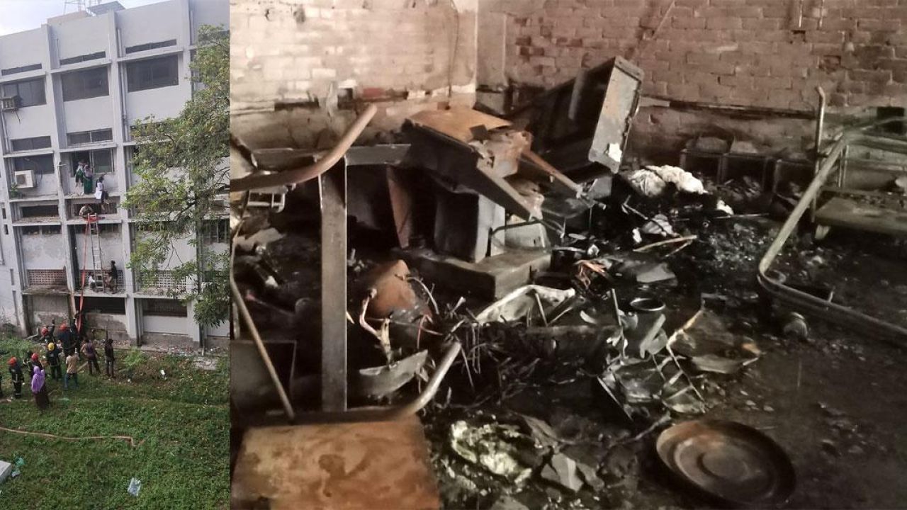 খুলনা মেডিক্যালে অগ্নিকাণ্ডে পোস্ট অপারেটিভ রুম ও ওটির ব্যাপক ক্ষতি হয়েছে