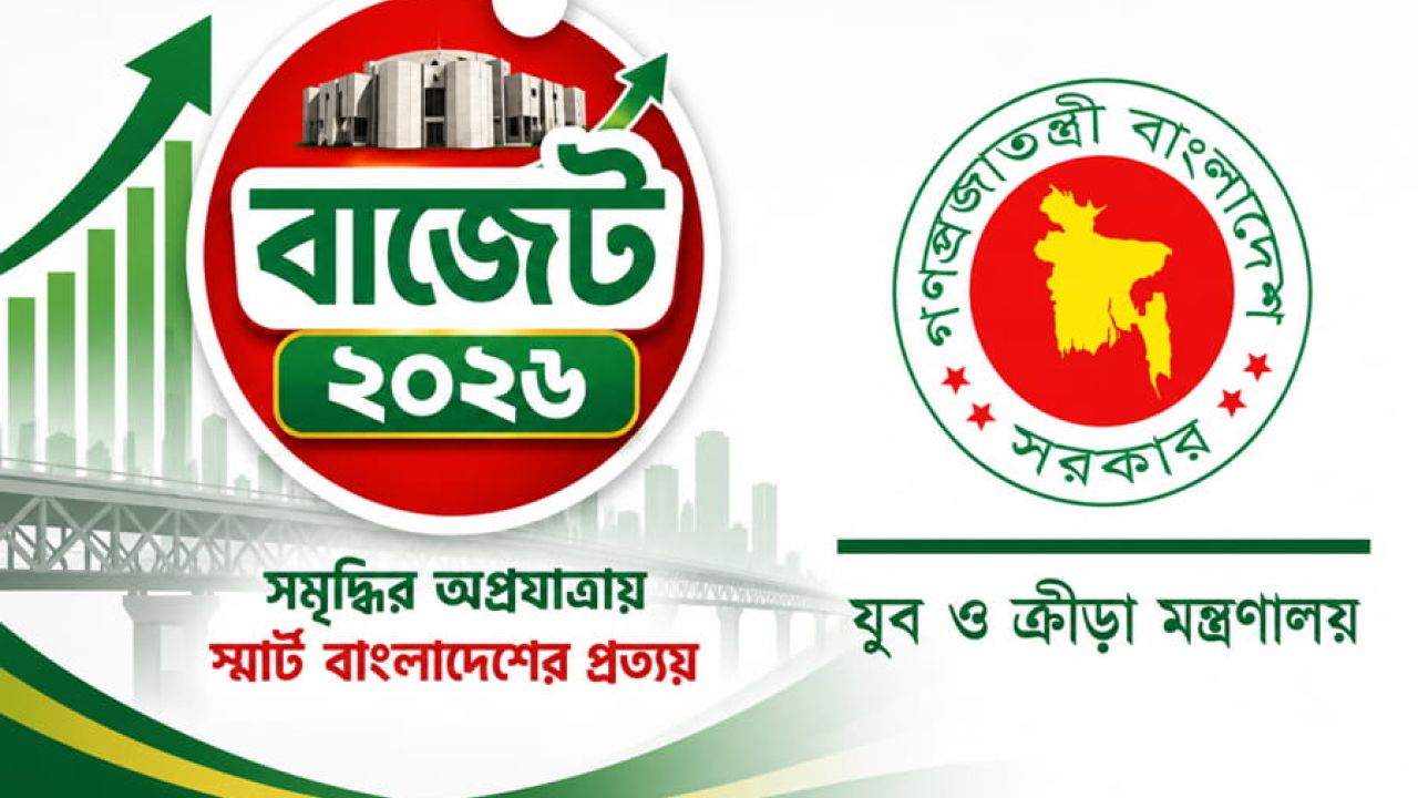 যুব ও ক্রীড়া মন্ত্রণালয়ের বাজেট ২৫৮৬ কোটি টাকা