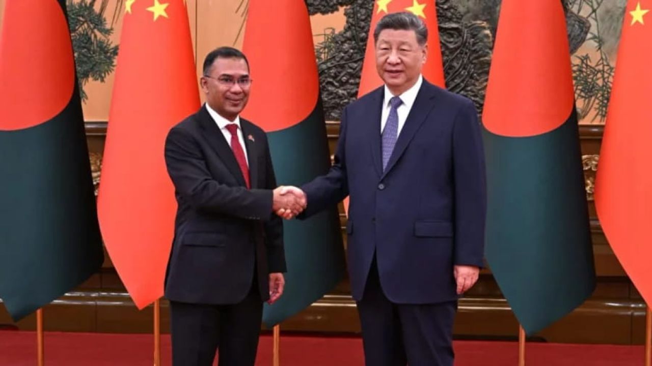 বেইজিংয়ে প্রধানমন্ত্রী তারেক রহমান ও প্রেসিডেন্ট শি জিনপিংয়ের বৈঠক