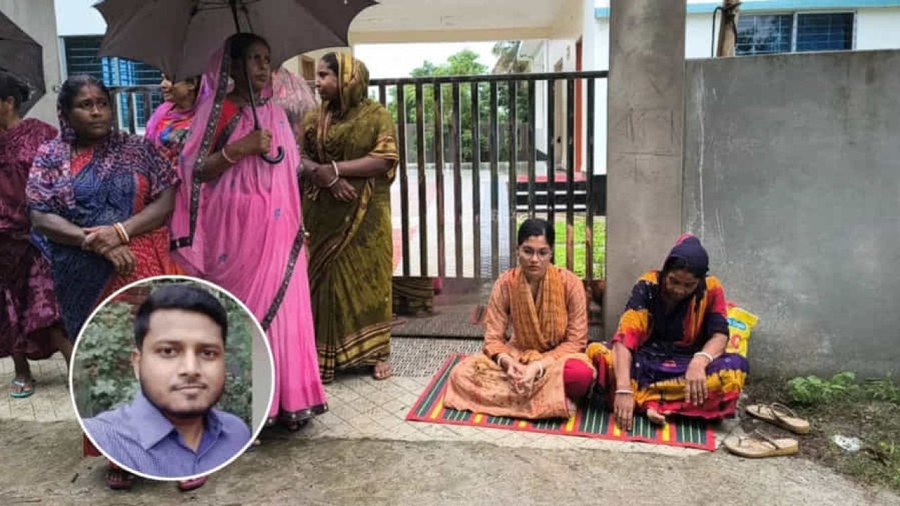 সংসারের দাবিতে স্বামীর বাড়ির সামনে অনশনে ইন্টার্ন চিকিৎসক