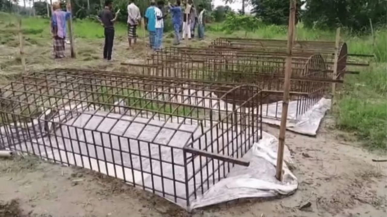 গাজীপুরে কবরস্থান থেকে নয়টি কঙ্কাল চুরি