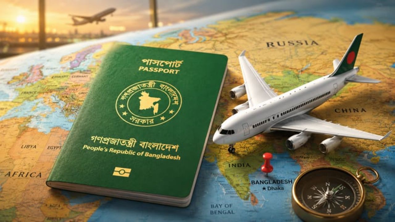 বাংলাদেশের পাসপোর্ট বিশ্ব সূচকে ৯৬তম