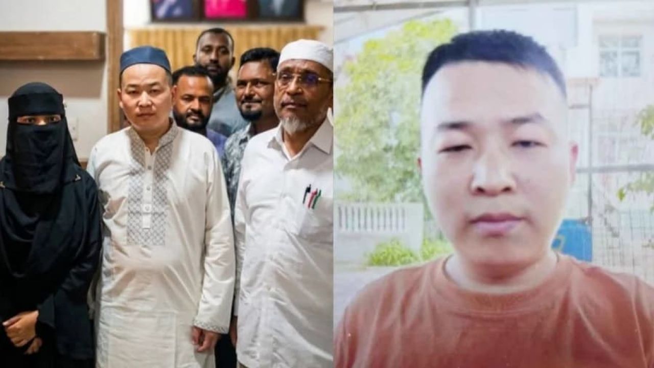 চীন থেকে প্রেমের টানে ছুটে এসে নেত্রকোনায় বিয়ে করলেন ওয়্যাং সুলিন
